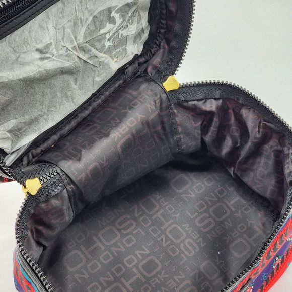 Soho Beauty Paisley Red Purple Makeup Storage Bag - Picture 5 of 12